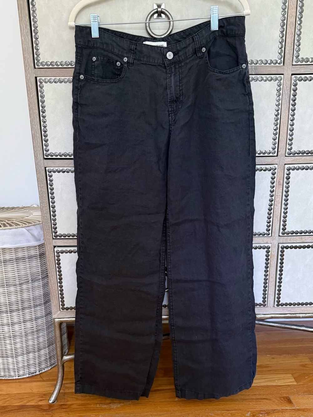Lucky Brand Black Wide-Leg Jeans sze 10/30R
